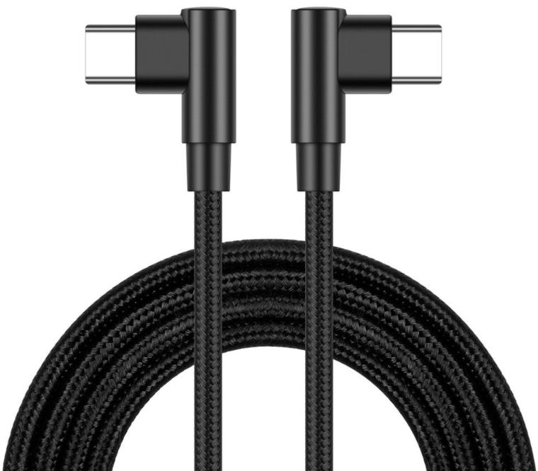 Type-C 3.2 Gen2*2 20Gbps double right angle cable--Braided