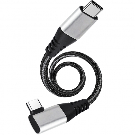 Type-C 3.2 Gen2*2 20Gbps right angle cable--Braided